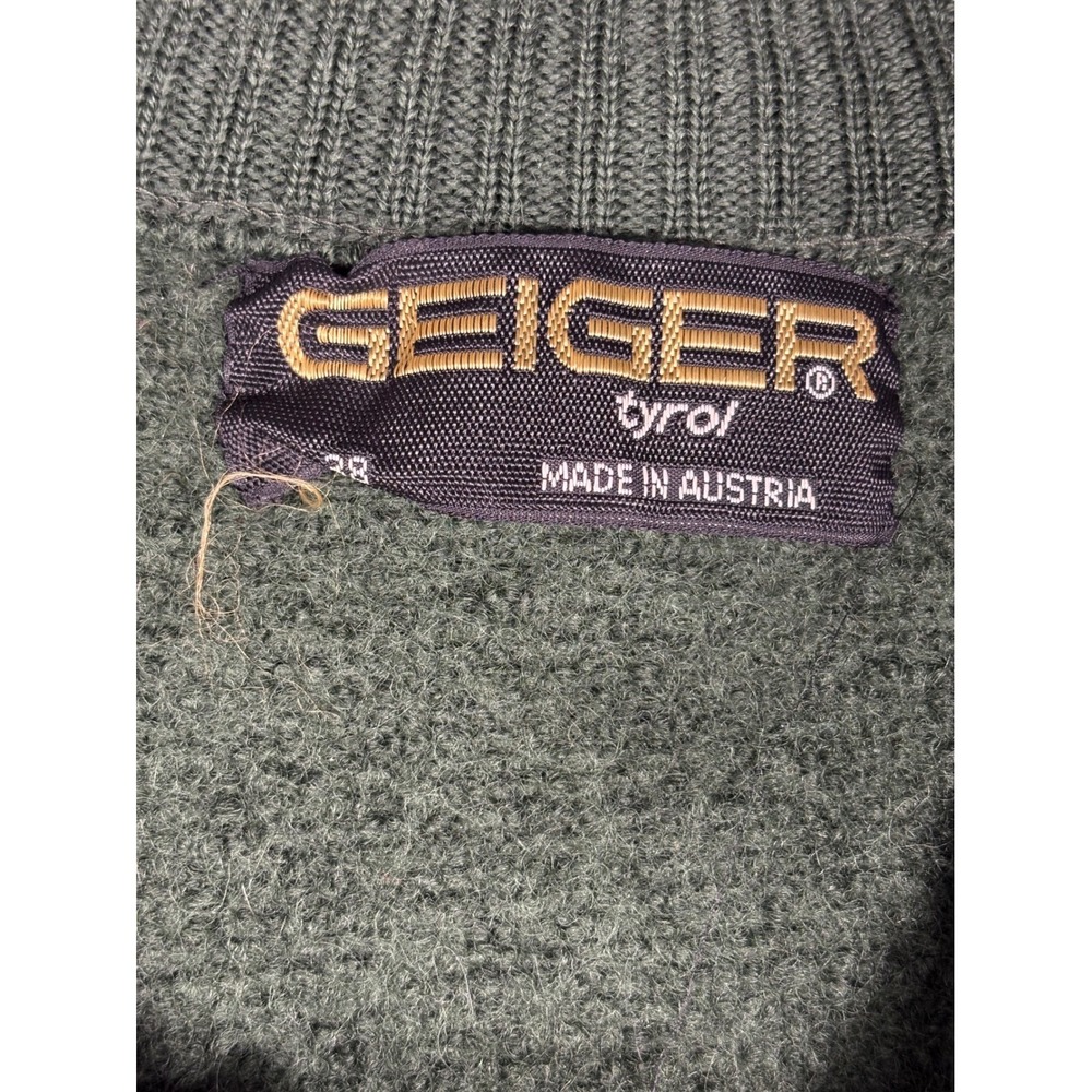 Vintage Geiger Wool Nordic Cardigan Sweater Fair Isle - Picture 4 of 13